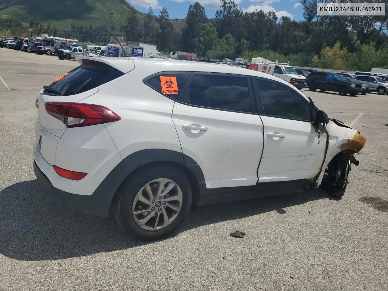 2017 Hyundai Tucson Se VIN: KM8J23A45HU466931 Lot: 51286283