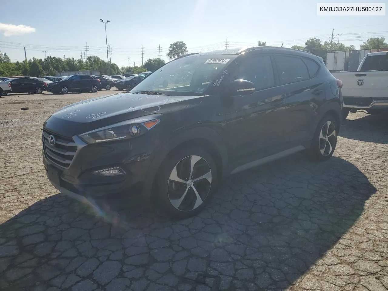 2017 Hyundai Tucson Limited VIN: KM8J33A27HU500427 Lot: 52562674