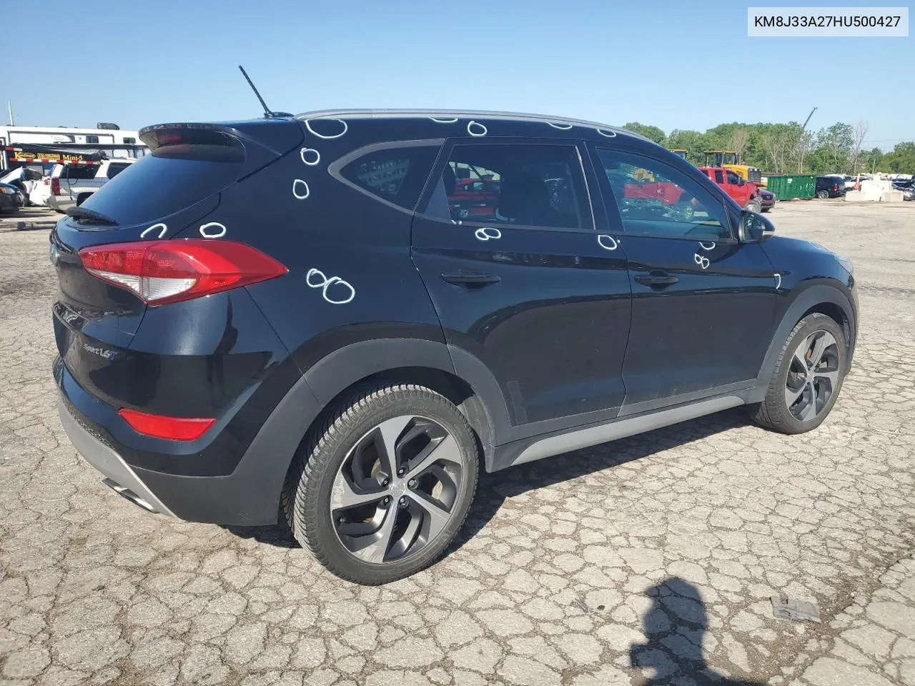 2017 Hyundai Tucson Limited VIN: KM8J33A27HU500427 Lot: 52562674