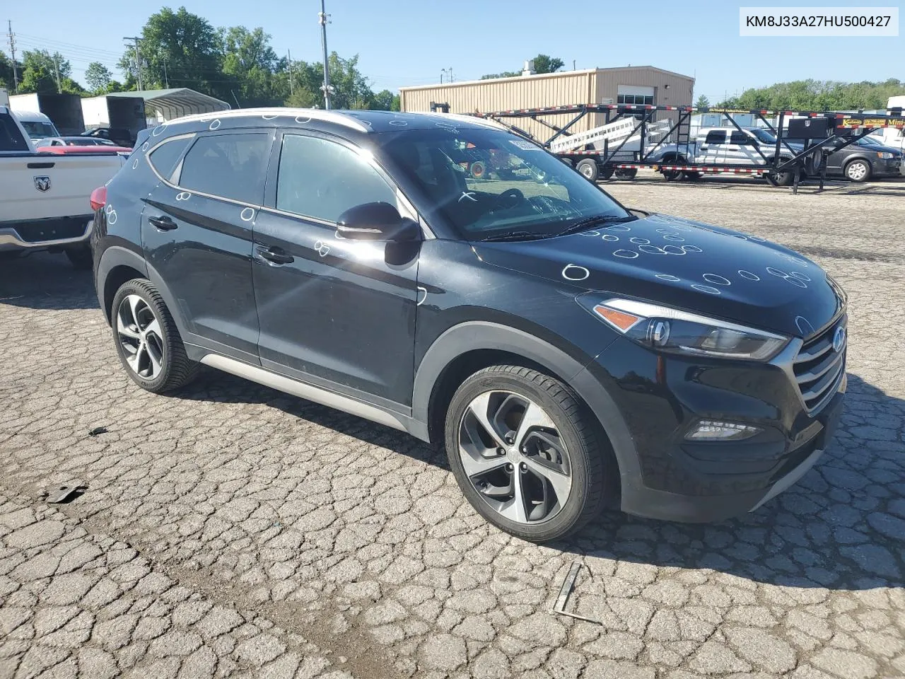 2017 Hyundai Tucson Limited VIN: KM8J33A27HU500427 Lot: 52562674