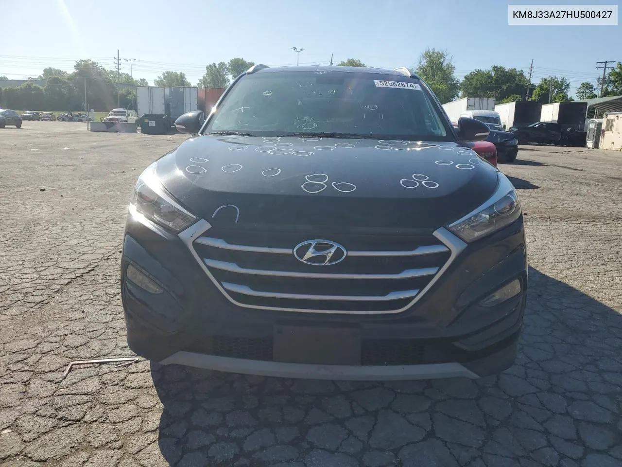 2017 Hyundai Tucson Limited VIN: KM8J33A27HU500427 Lot: 52562674