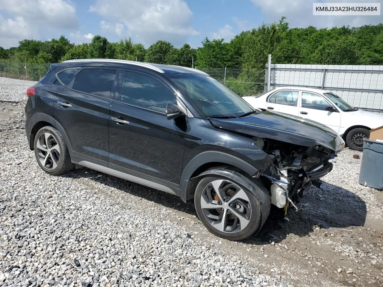 2017 Hyundai Tucson Limited VIN: KM8J33A23HU326484 Lot: 53988104