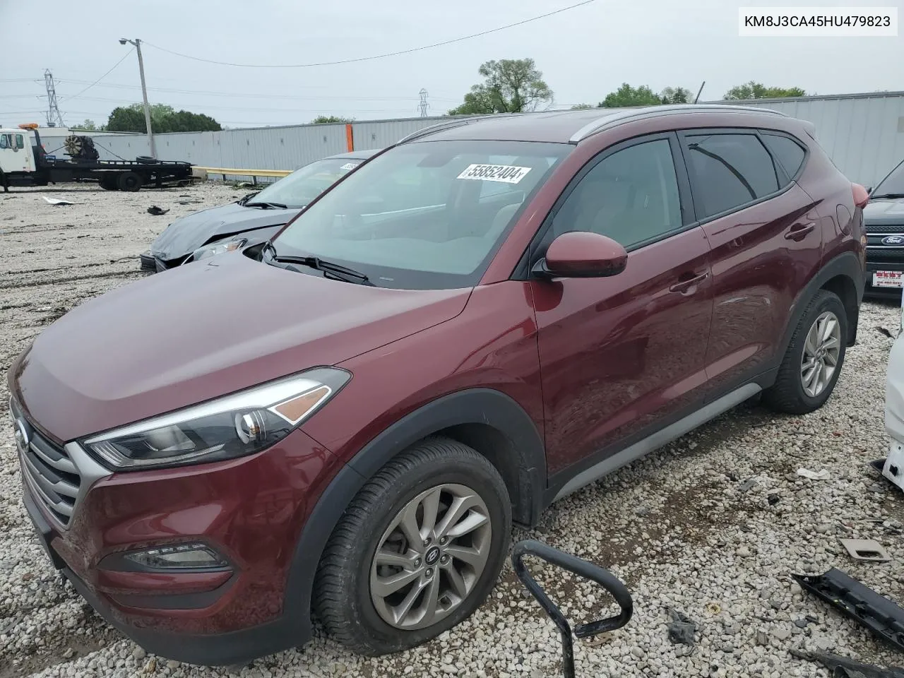 2017 Hyundai Tucson Limited VIN: KM8J3CA45HU479823 Lot: 55852404