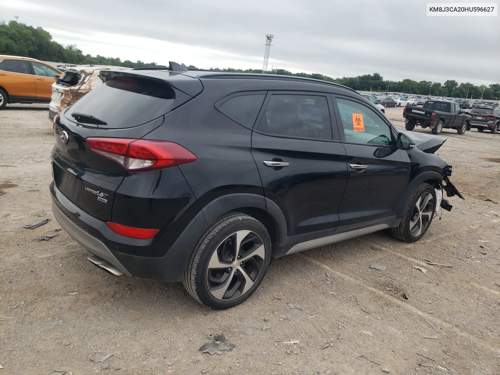 2017 Hyundai Tucson Limited VIN: KM8J3CA20HU596627 Lot: 55928784