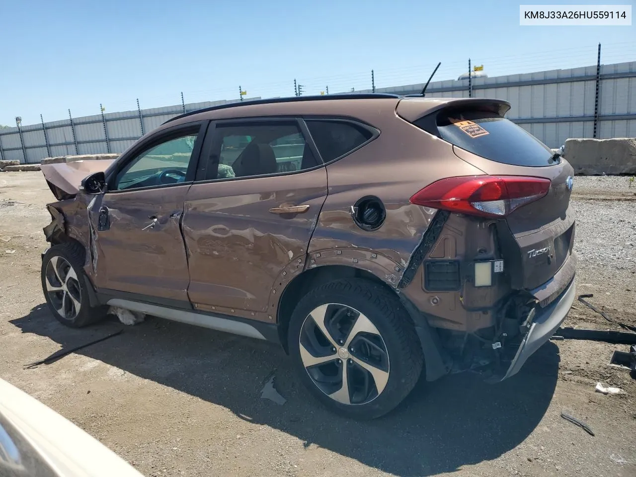 2017 Hyundai Tucson Limited VIN: KM8J33A26HU559114 Lot: 58794374