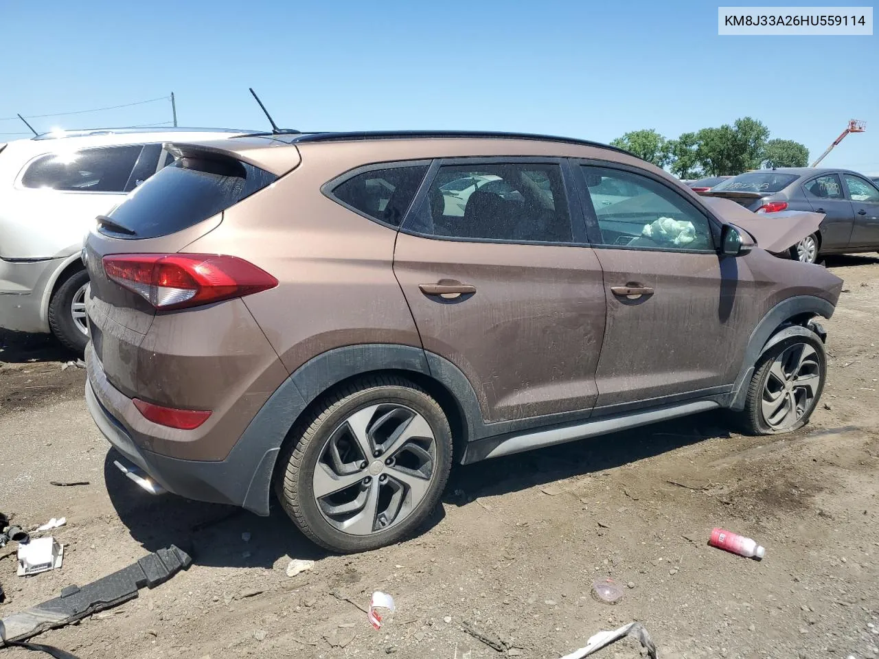 2017 Hyundai Tucson Limited VIN: KM8J33A26HU559114 Lot: 58794374