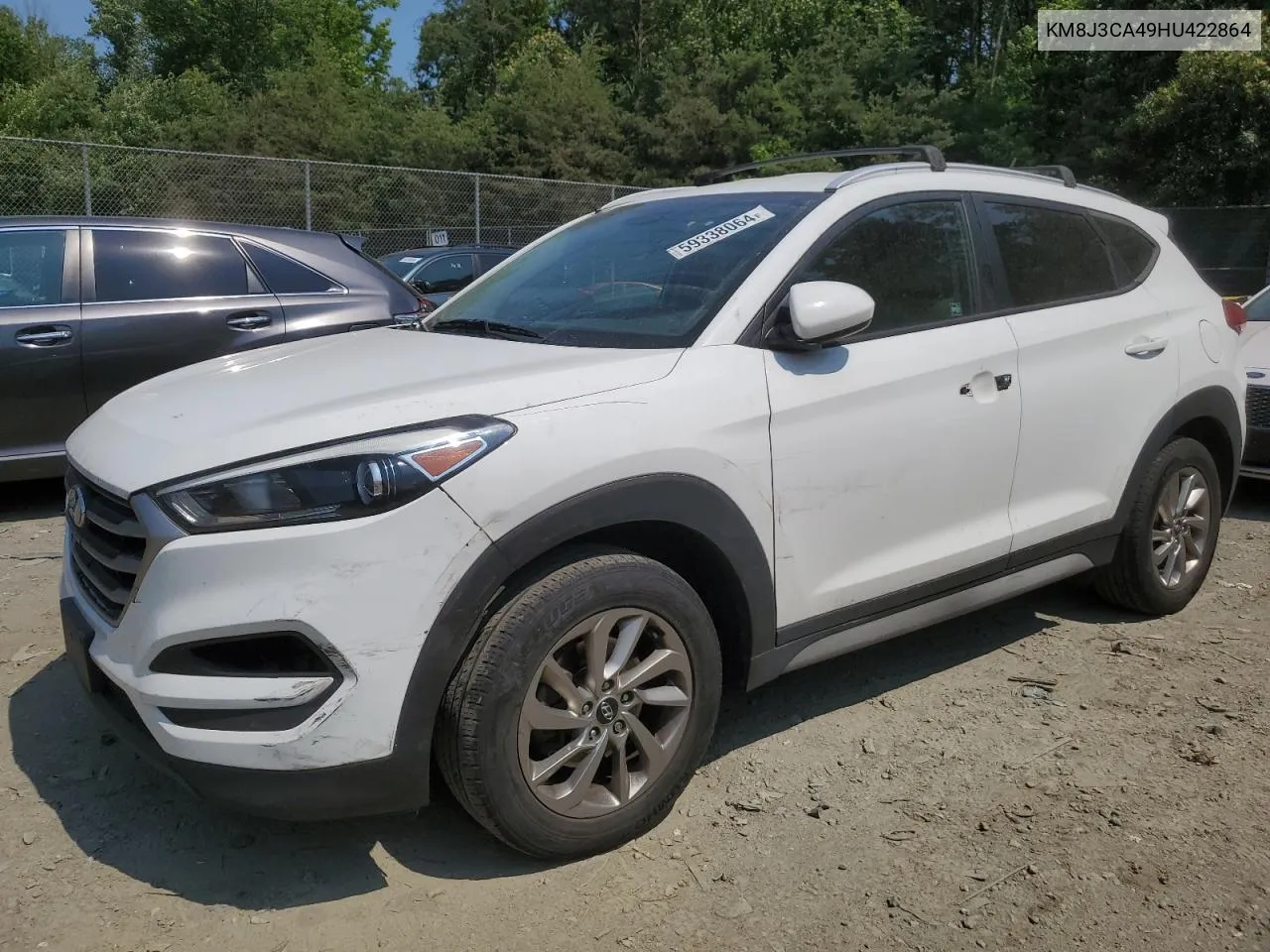 2017 Hyundai Tucson Limited VIN: KM8J3CA49HU422864 Lot: 59338064