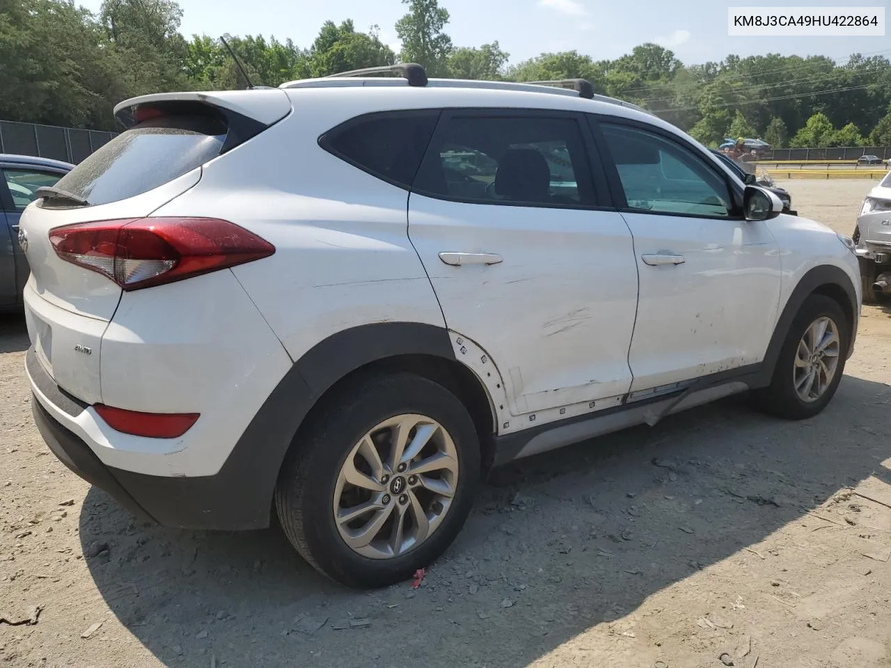 2017 Hyundai Tucson Limited VIN: KM8J3CA49HU422864 Lot: 59338064