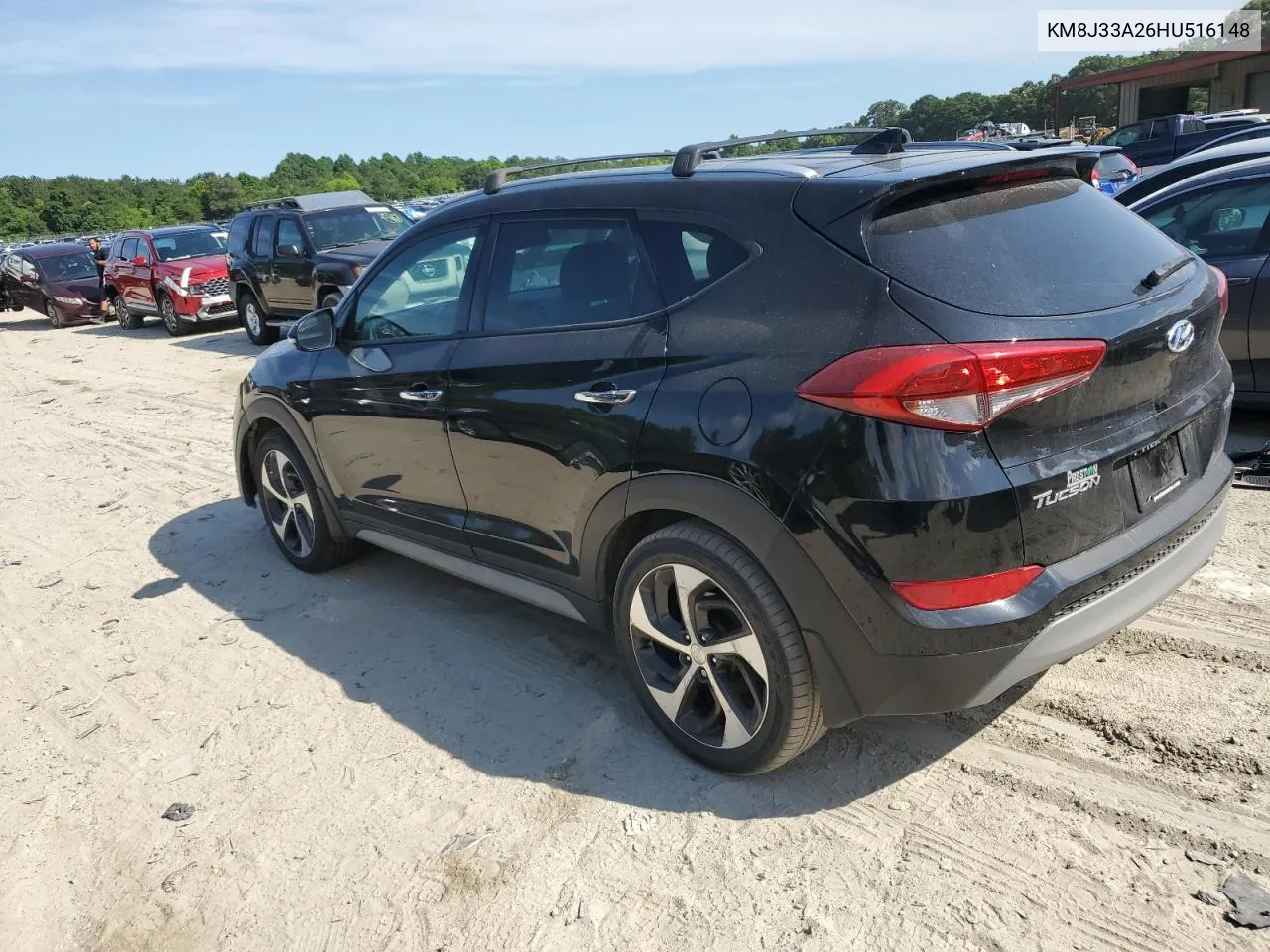 2017 Hyundai Tucson Limited VIN: KM8J33A26HU516148 Lot: 59517984