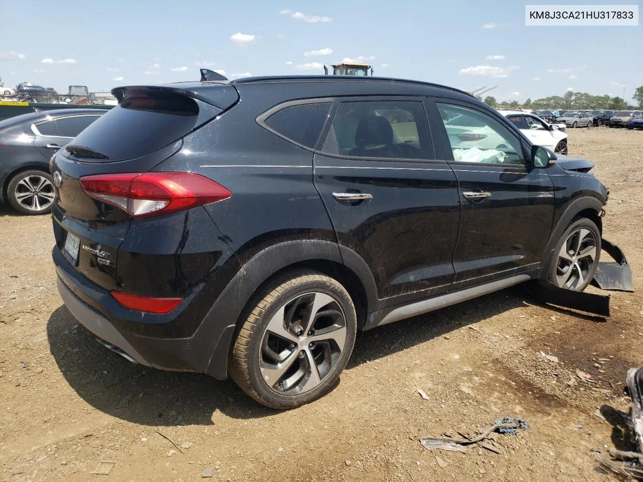 2017 Hyundai Tucson Limited VIN: KM8J3CA21HU317833 Lot: 60220843