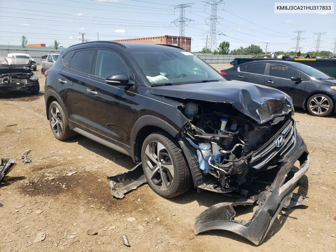 2017 Hyundai Tucson Limited VIN: KM8J3CA21HU317833 Lot: 60220843