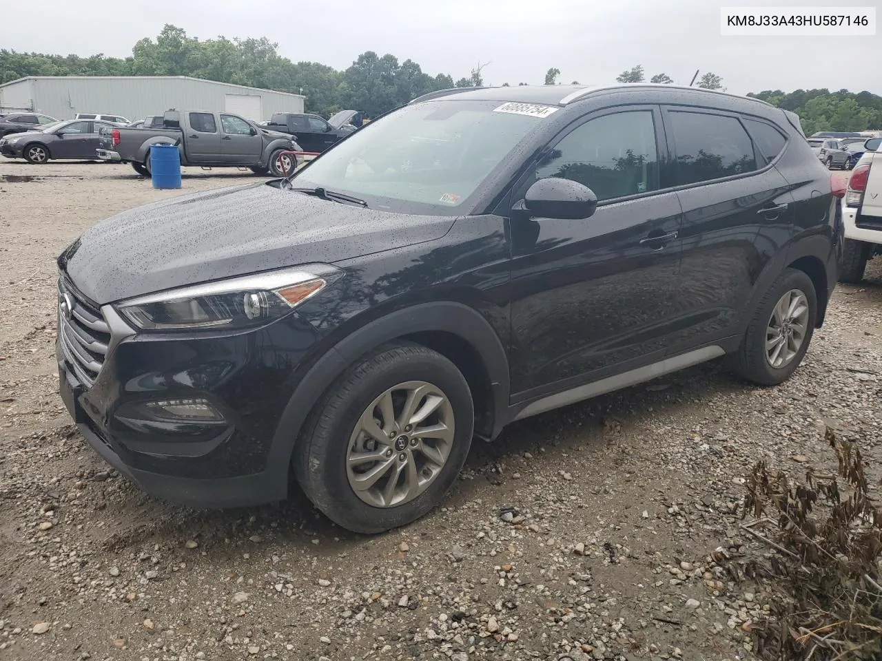 2017 Hyundai Tucson Limited VIN: KM8J33A43HU587146 Lot: 60885754