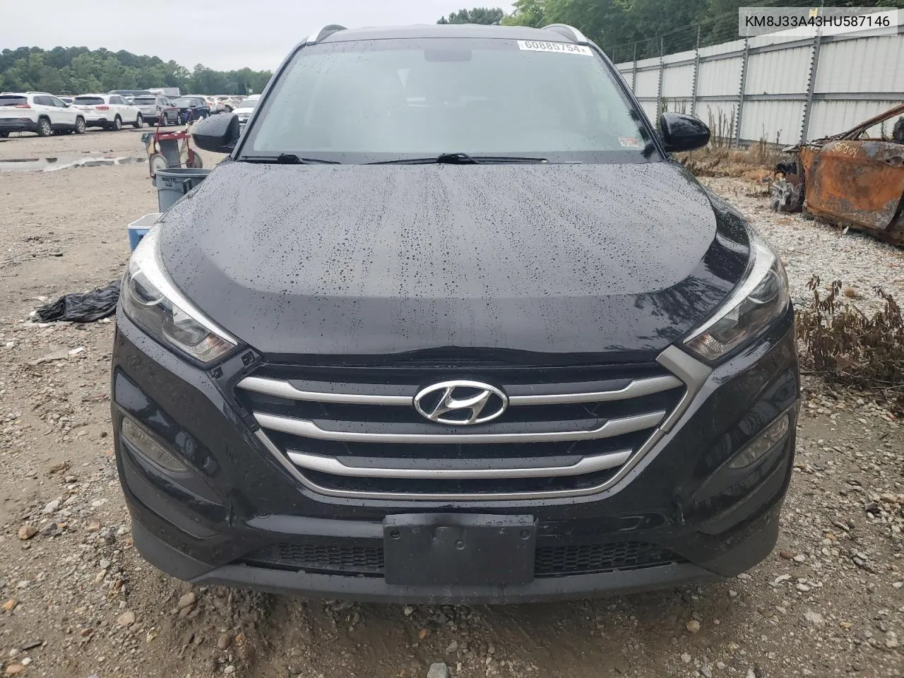 2017 Hyundai Tucson Limited VIN: KM8J33A43HU587146 Lot: 60885754