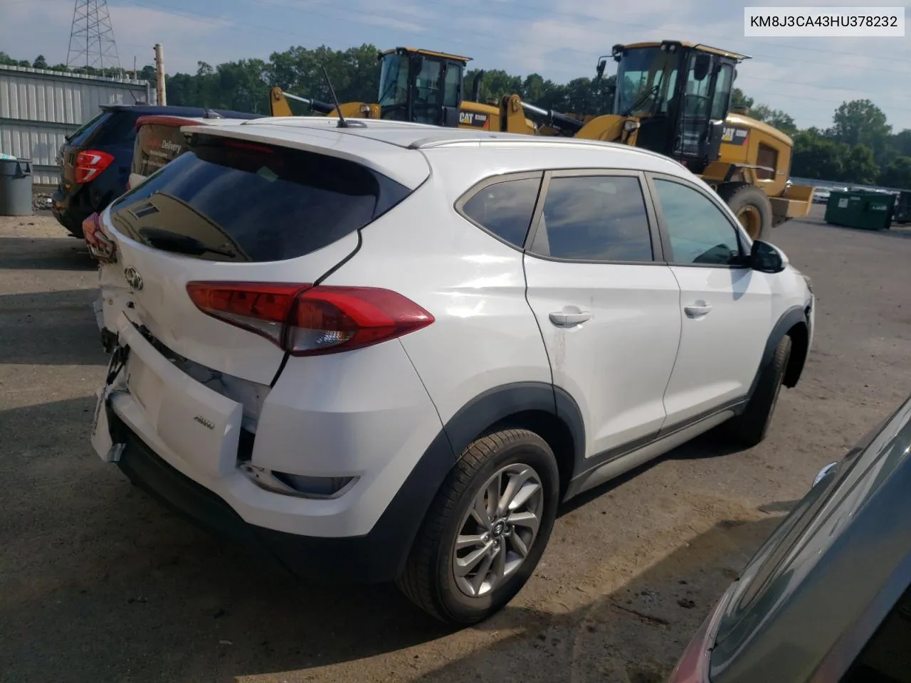 2017 Hyundai Tucson Limited VIN: KM8J3CA43HU378232 Lot: 62010544