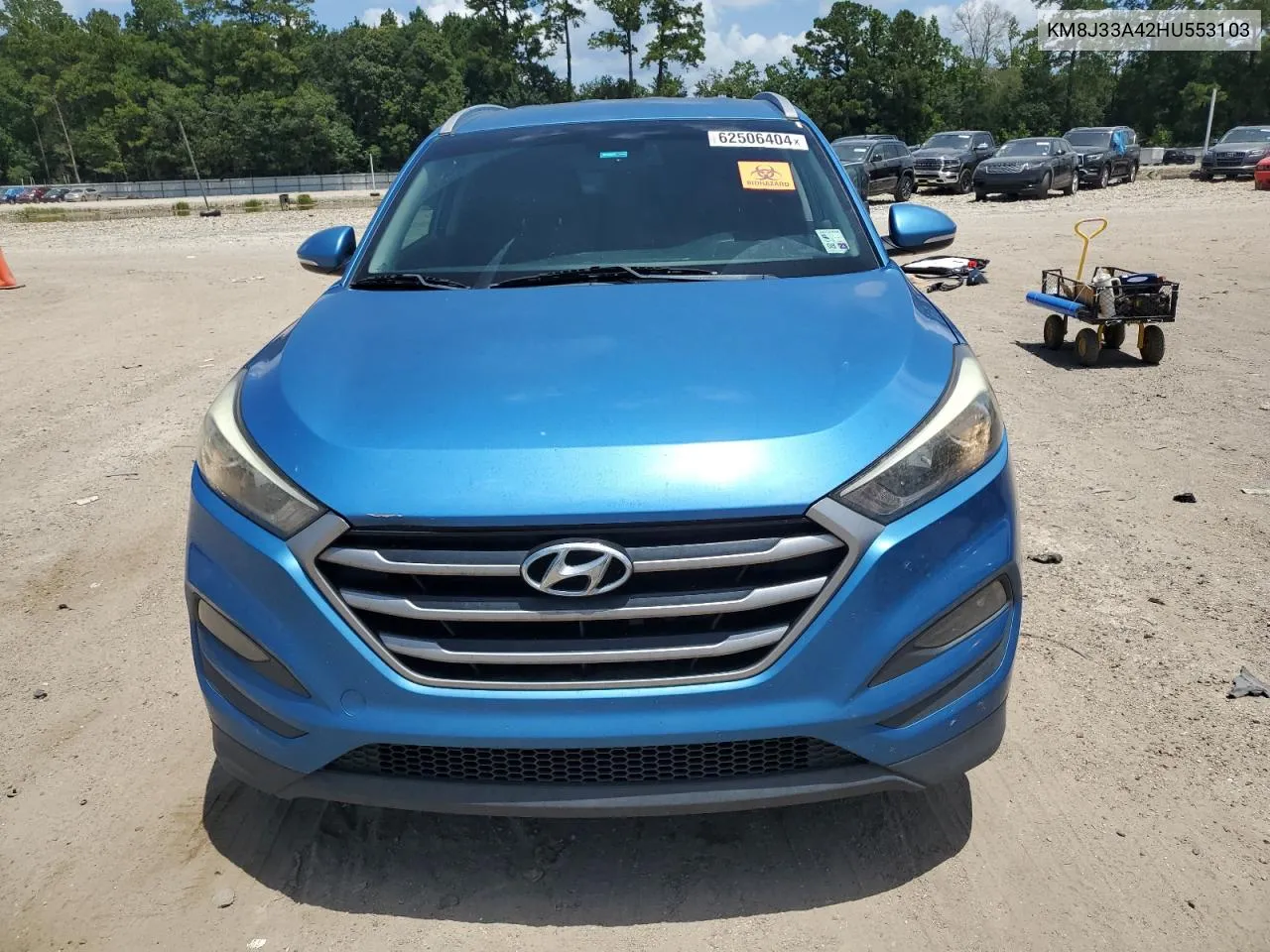 2017 Hyundai Tucson Limited VIN: KM8J33A42HU553103 Lot: 62506404