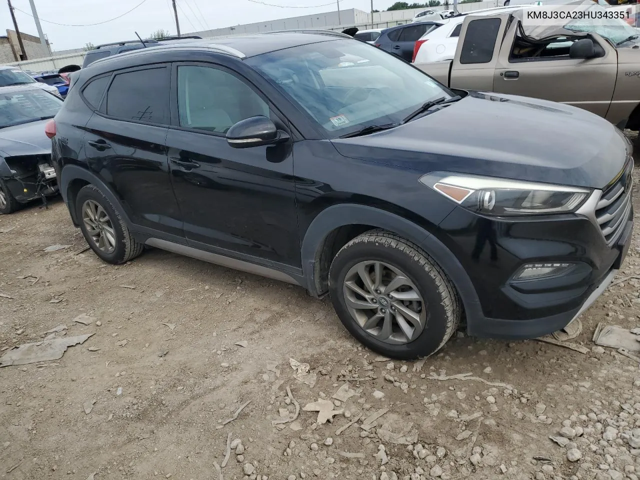 2017 Hyundai Tucson Limited VIN: KM8J3CA23HU343351 Lot: 63059934