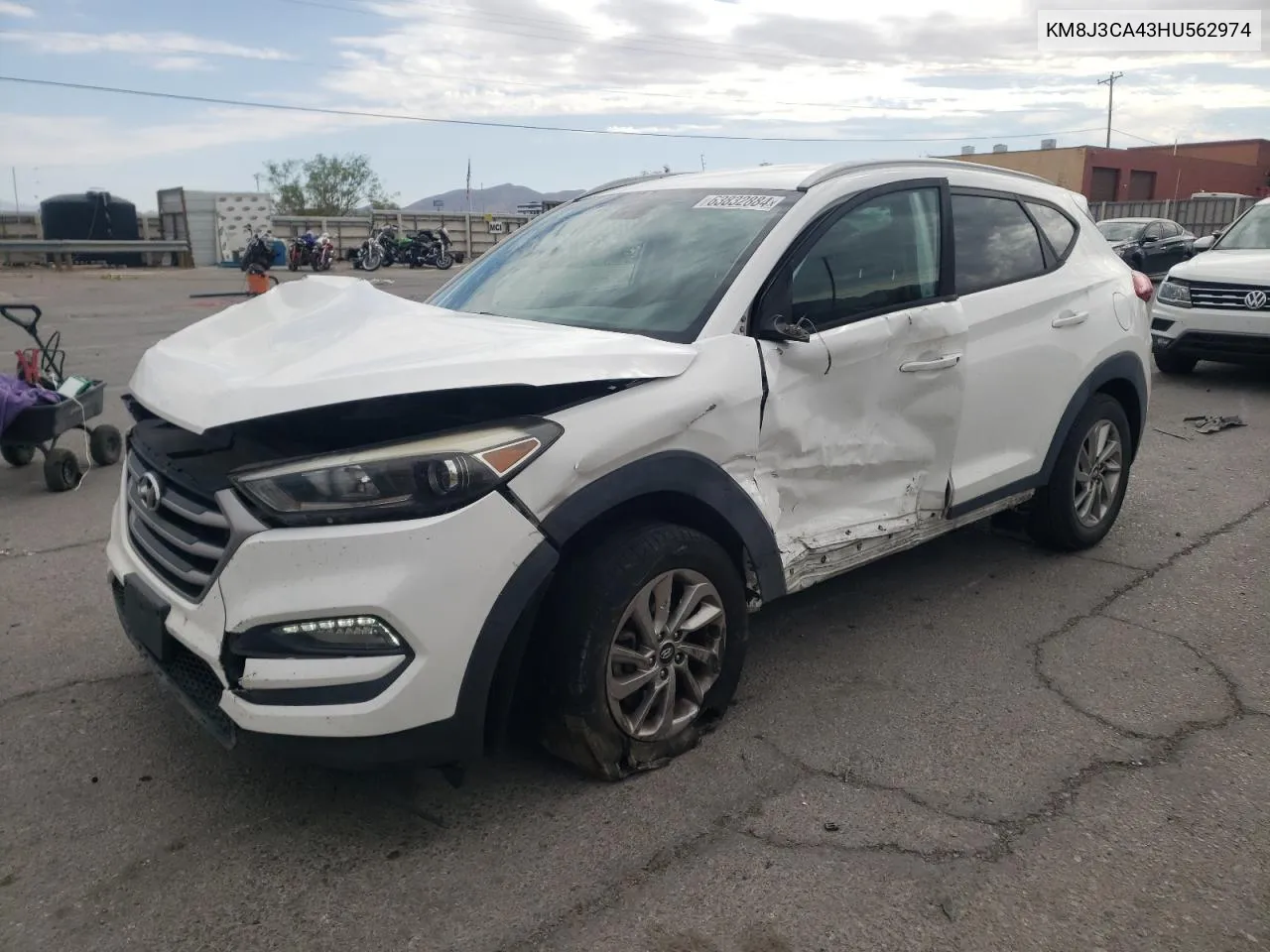 2017 Hyundai Tucson Limited VIN: KM8J3CA43HU562974 Lot: 63832884