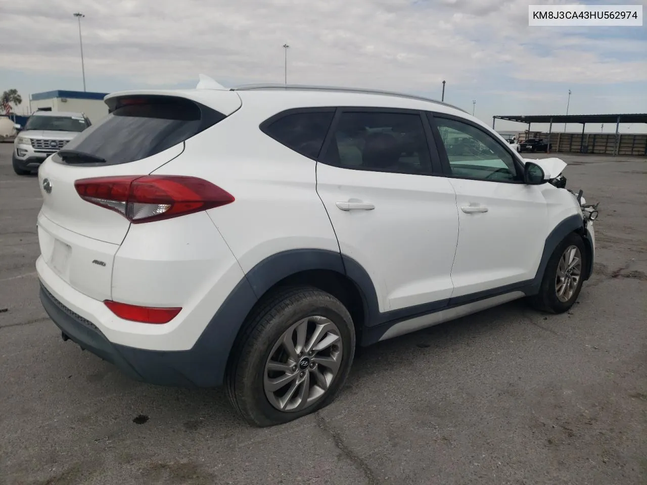 2017 Hyundai Tucson Limited VIN: KM8J3CA43HU562974 Lot: 63832884