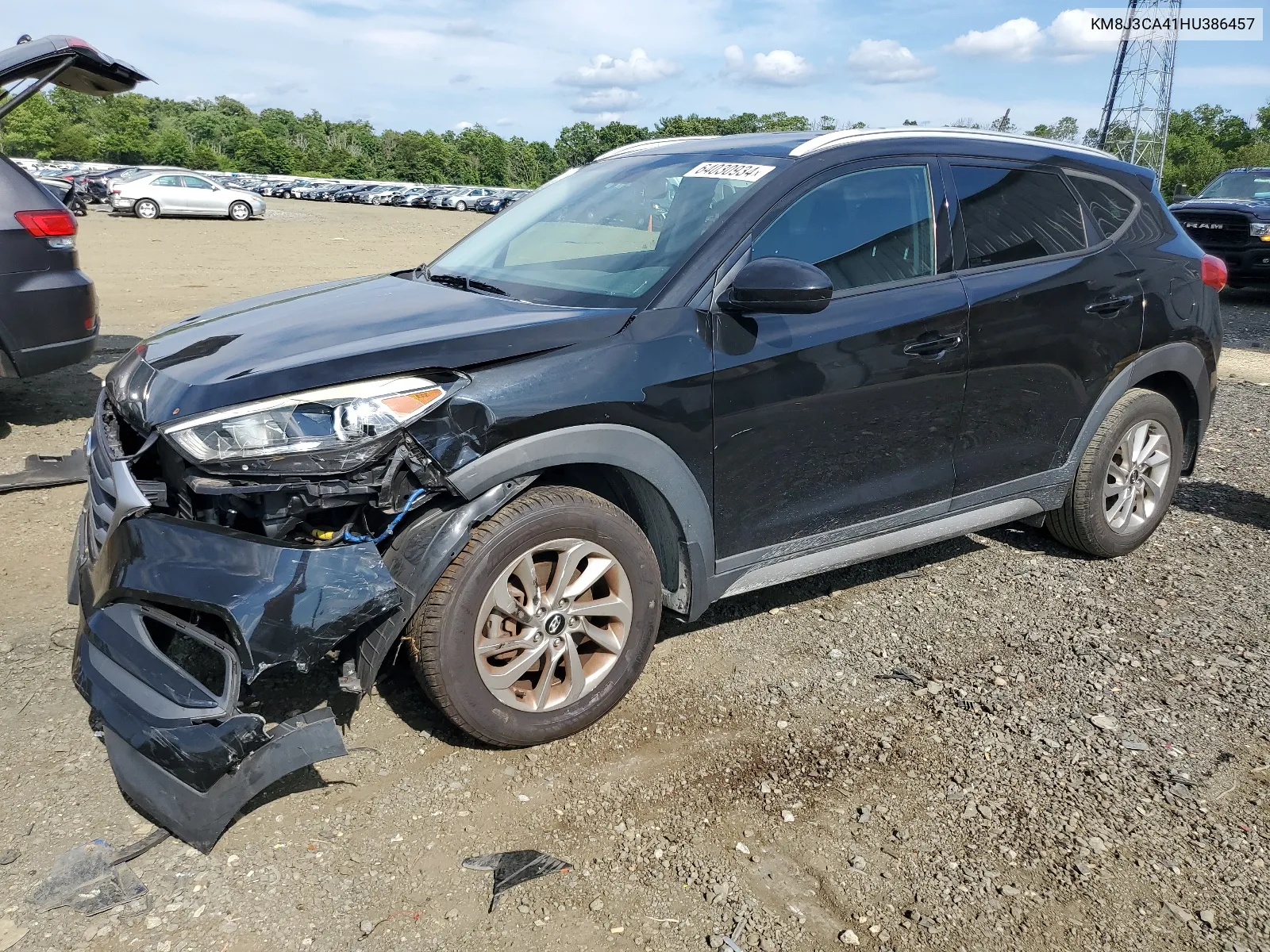 2017 Hyundai Tucson Limited VIN: KM8J3CA41HU386457 Lot: 64030934