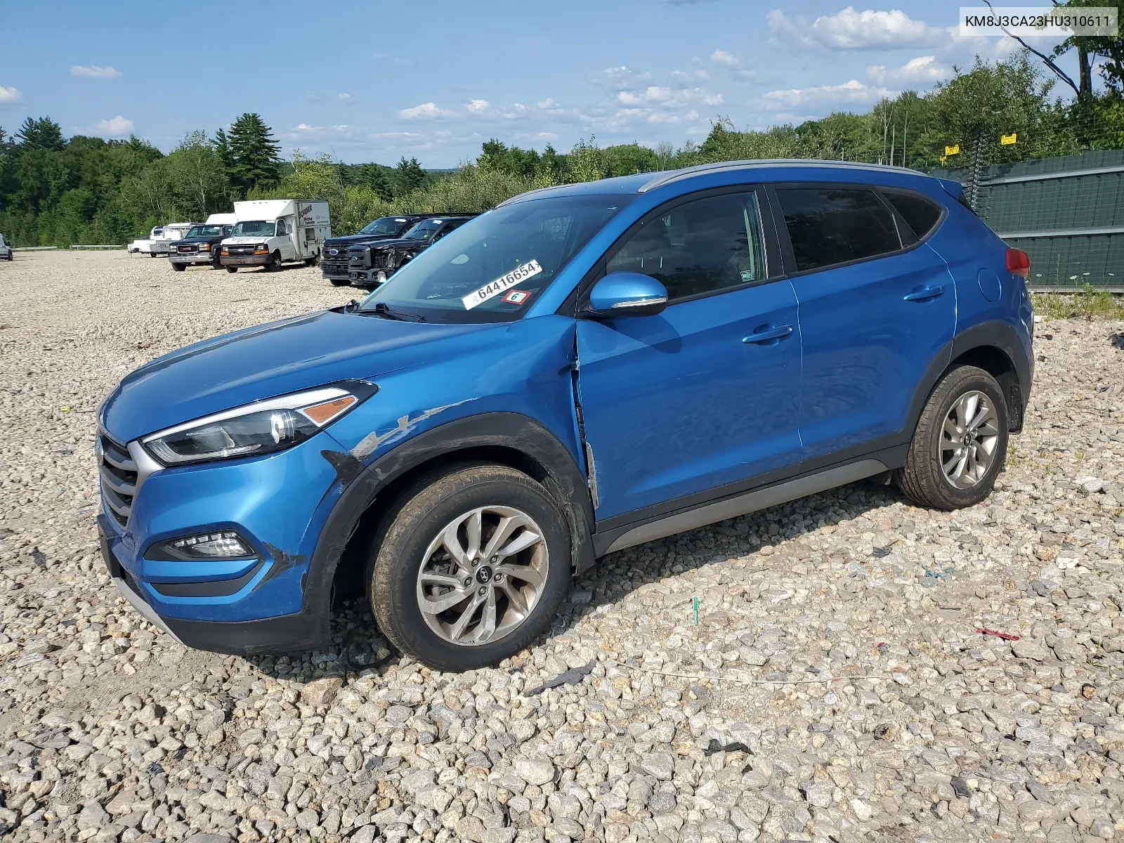 2017 Hyundai Tucson Limited VIN: KM8J3CA23HU310611 Lot: 64416654