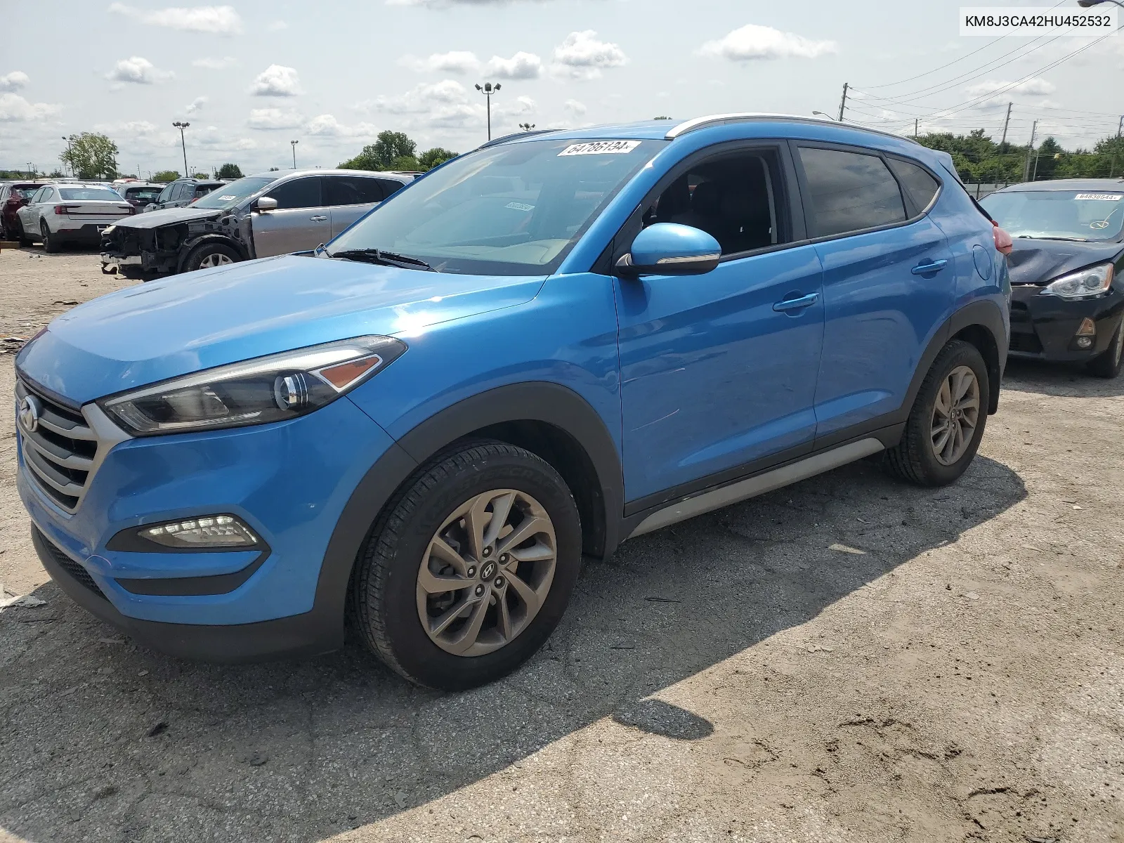 2017 Hyundai Tucson Limited VIN: KM8J3CA42HU452532 Lot: 64786134