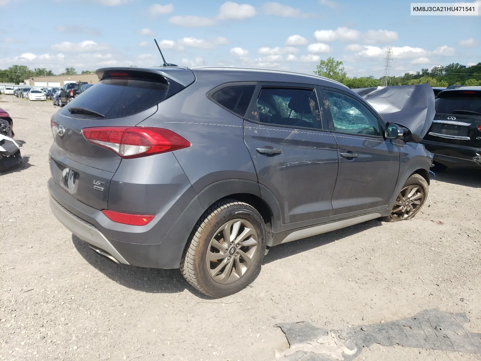 2017 Hyundai Tucson Limited VIN: KM8J3CA21HU471541 Lot: 65350024