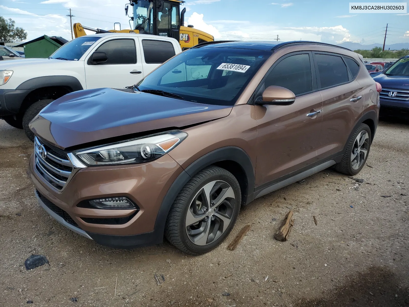 2017 Hyundai Tucson Limited VIN: KM8J3CA28HU302603 Lot: 65381894