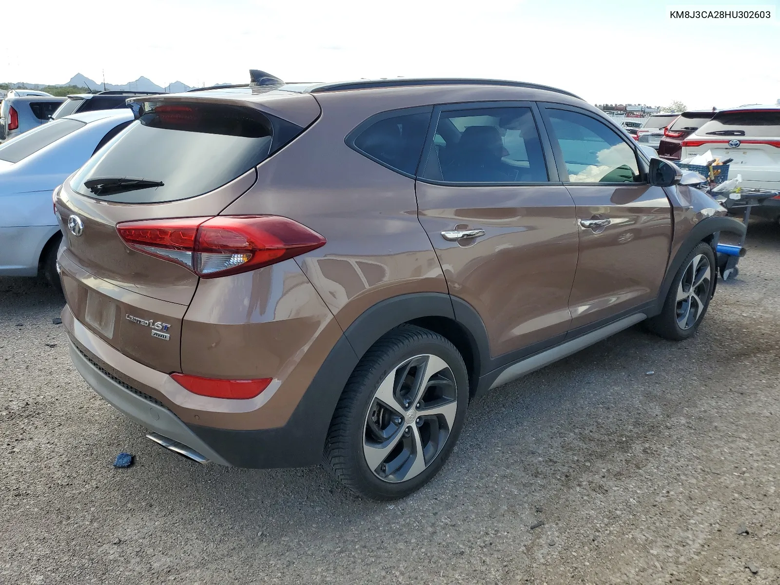 2017 Hyundai Tucson Limited VIN: KM8J3CA28HU302603 Lot: 65381894