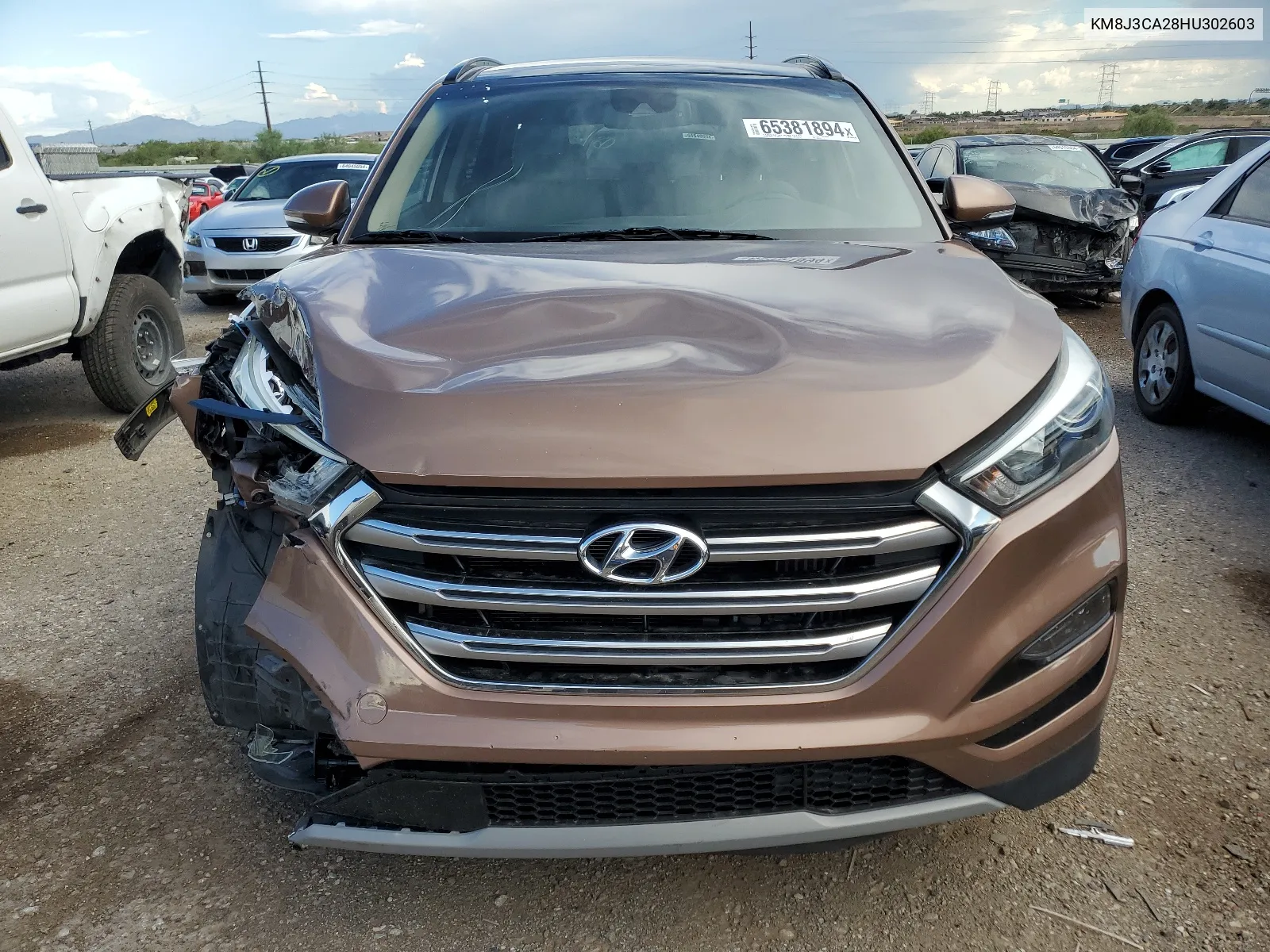 2017 Hyundai Tucson Limited VIN: KM8J3CA28HU302603 Lot: 65381894