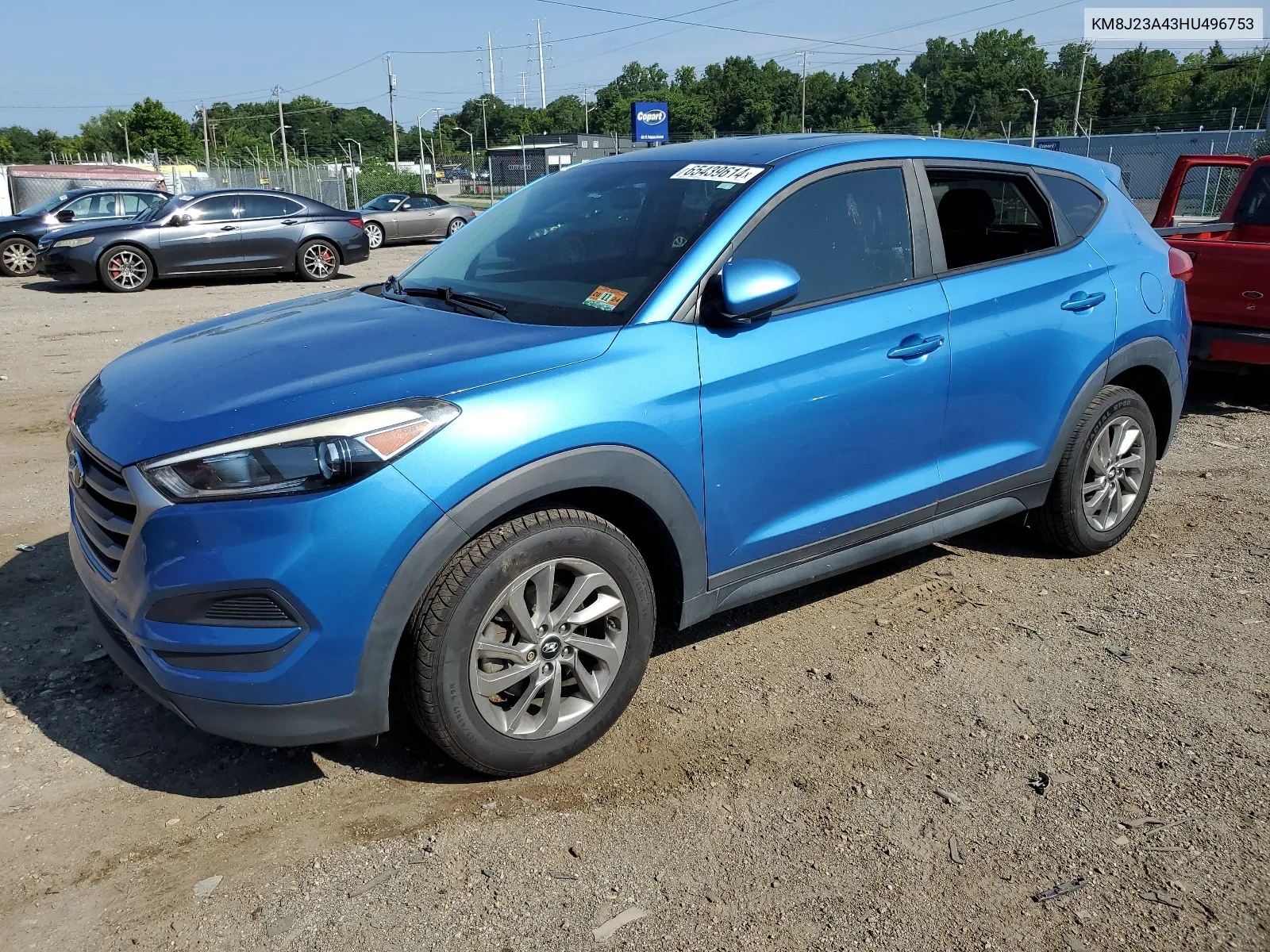 2017 Hyundai Tucson Se VIN: KM8J23A43HU496753 Lot: 65439614