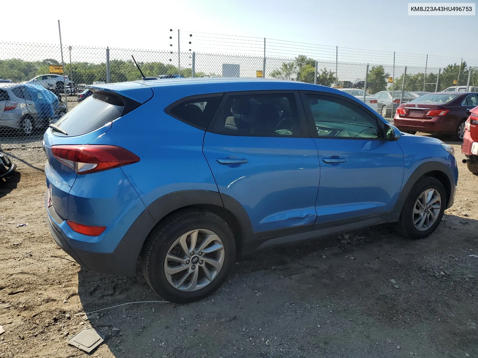 2017 Hyundai Tucson Se VIN: KM8J23A43HU496753 Lot: 65439614