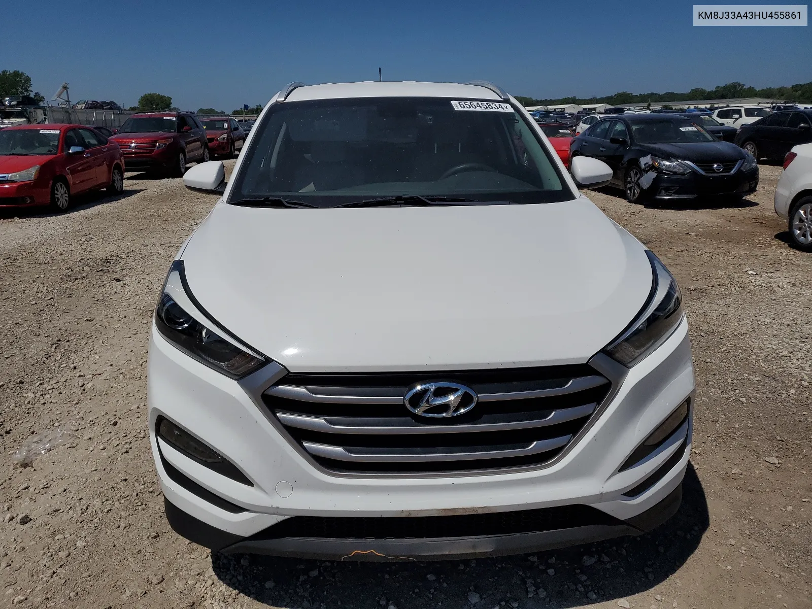 2017 Hyundai Tucson Limited VIN: KM8J33A43HU455861 Lot: 65645834