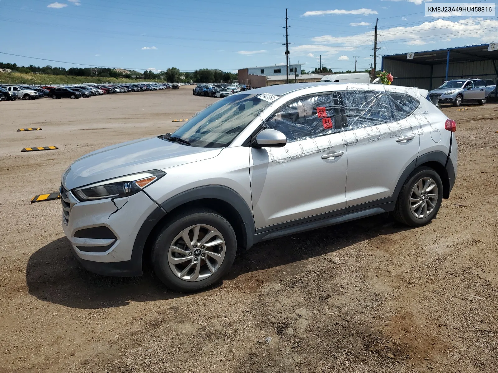 2017 Hyundai Tucson Se VIN: KM8J23A49HU458816 Lot: 66481764