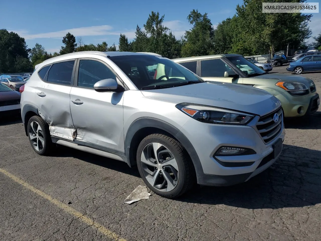 2017 Hyundai Tucson Limited VIN: KM8J3CA25HU534625 Lot: 69015614