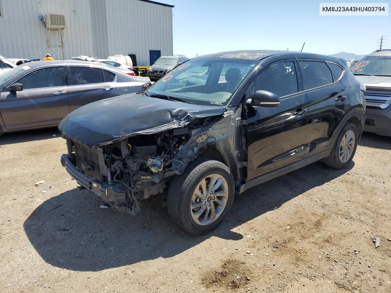 2017 Hyundai Tucson Se VIN: KM8J23A43HU403794 Lot: 70303794