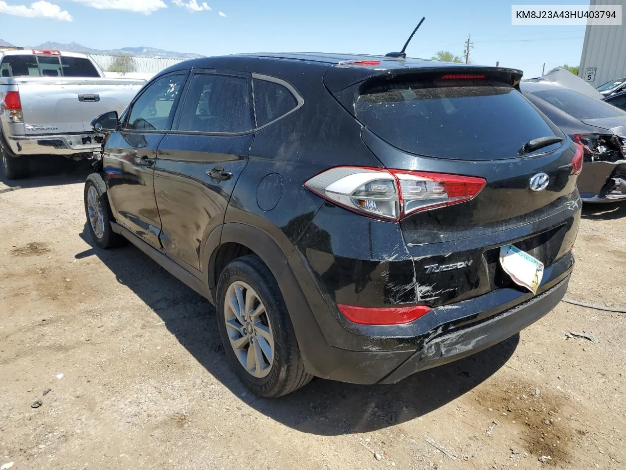 2017 Hyundai Tucson Se VIN: KM8J23A43HU403794 Lot: 70303794