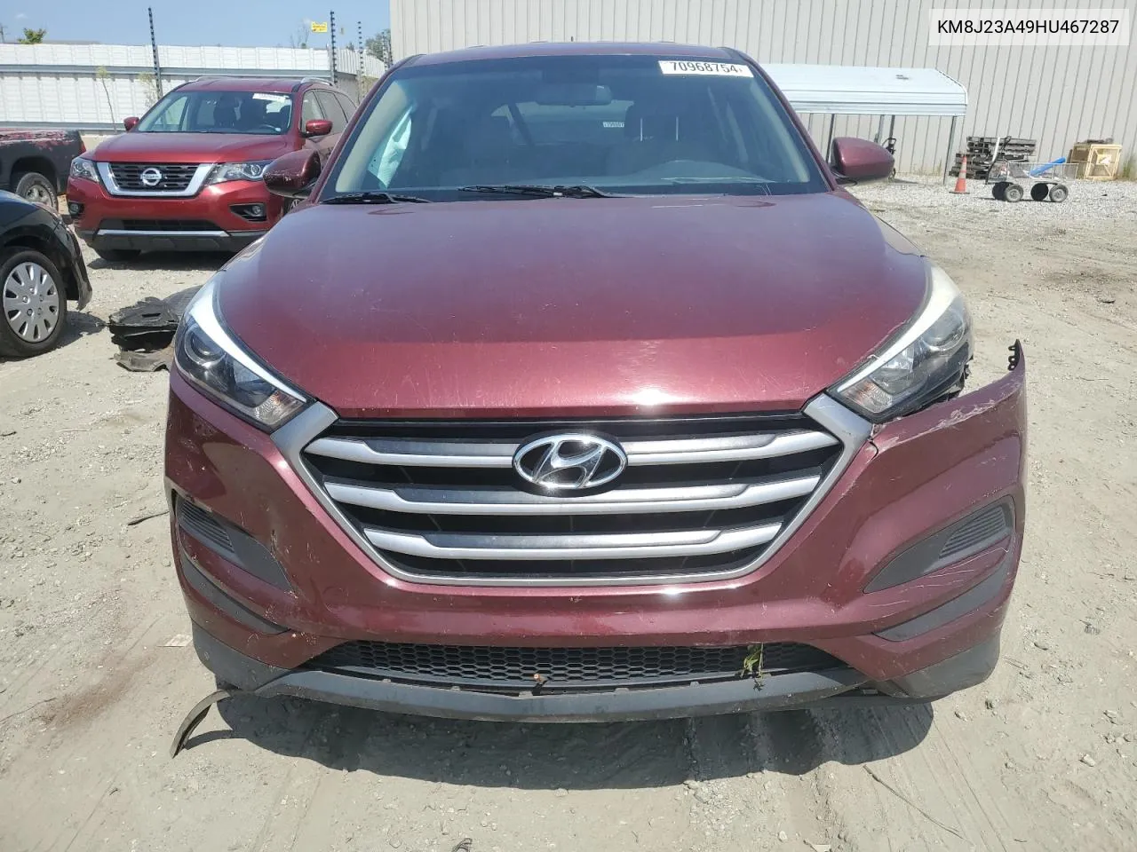 2017 Hyundai Tucson Se VIN: KM8J23A49HU467287 Lot: 70968754