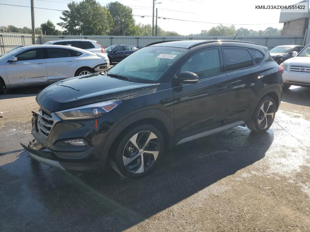 2017 Hyundai Tucson Limited VIN: KM8J33A2XHU551422 Lot: 71427324