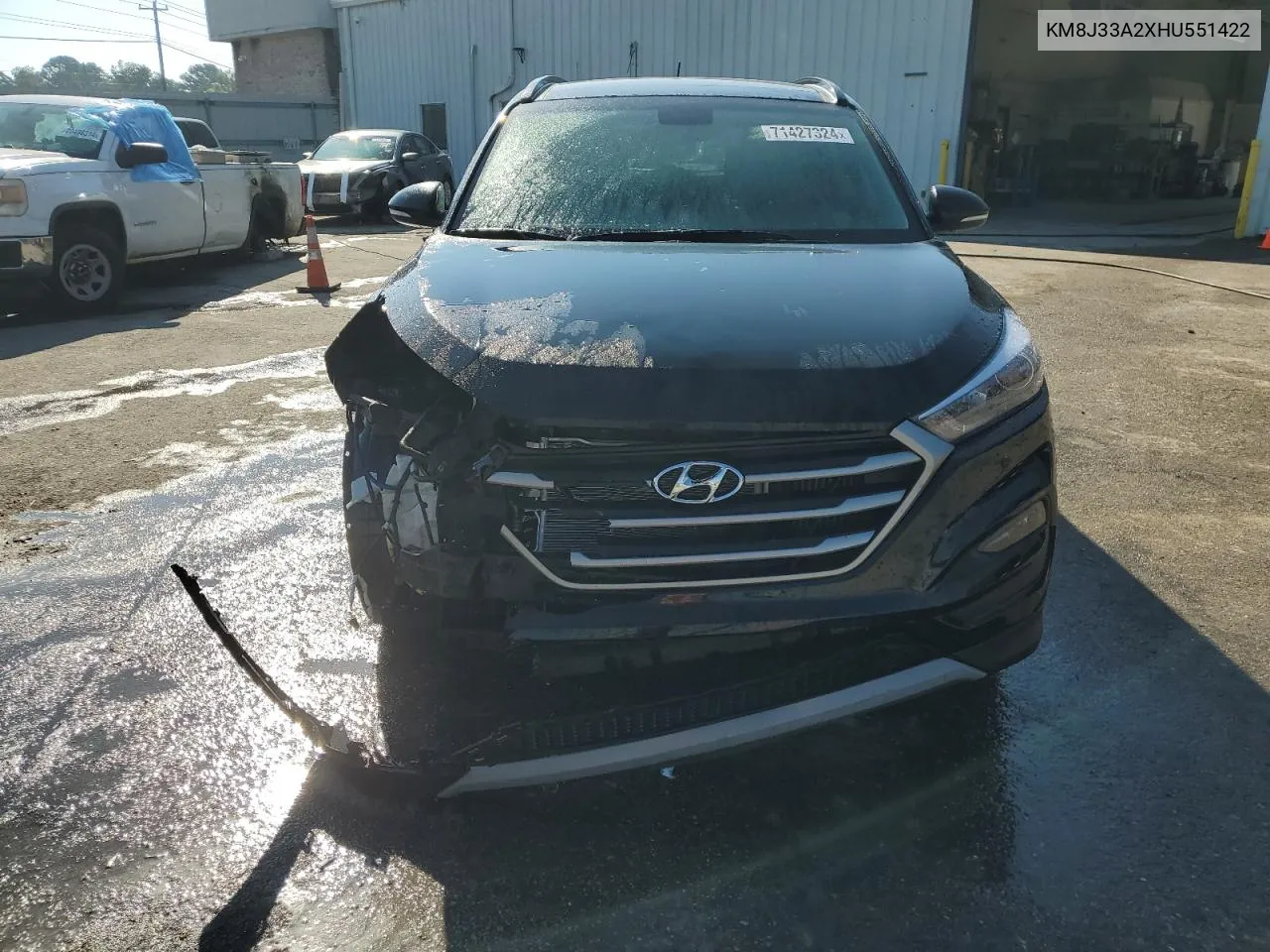 2017 Hyundai Tucson Limited VIN: KM8J33A2XHU551422 Lot: 71427324