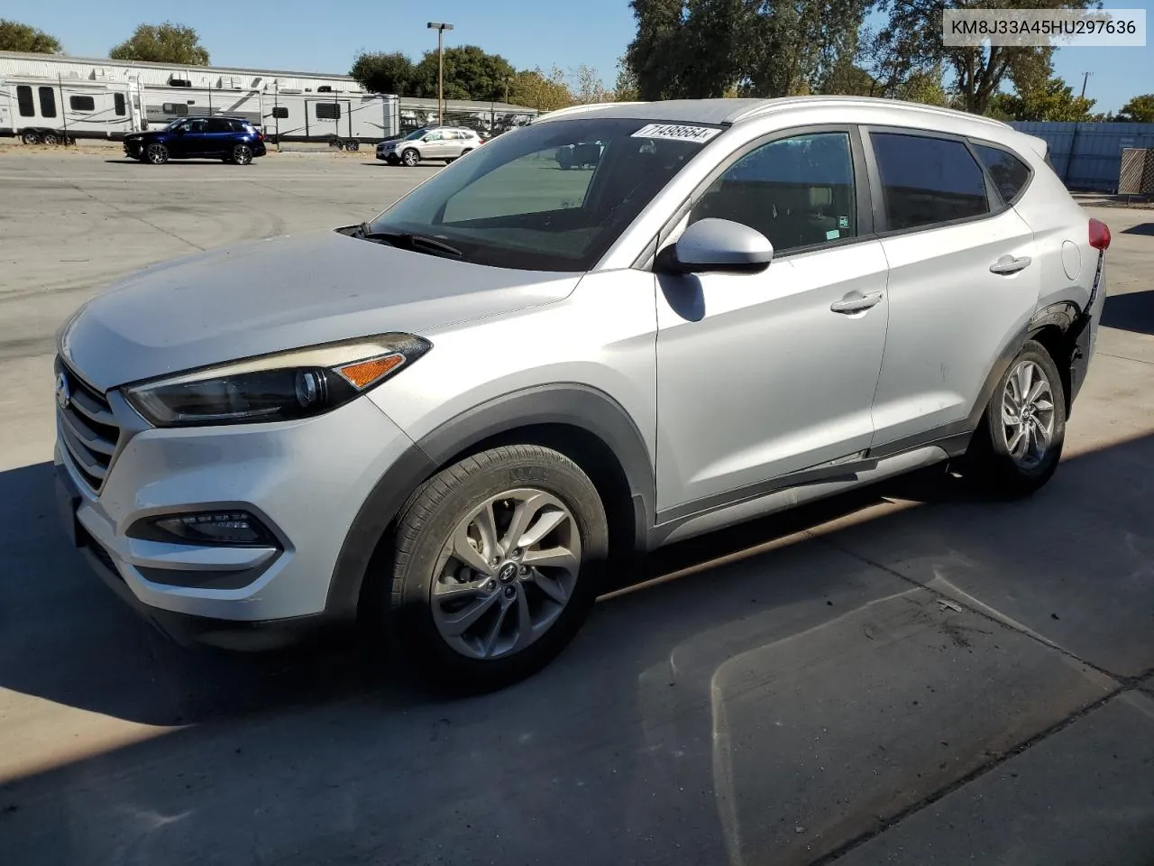 2017 Hyundai Tucson Limited VIN: KM8J33A45HU297636 Lot: 71498664