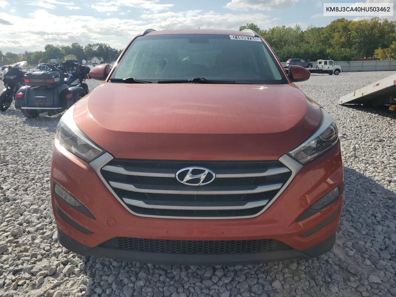 2017 Hyundai Tucson Limited VIN: KM8J3CA40HU503462 Lot: 71839734