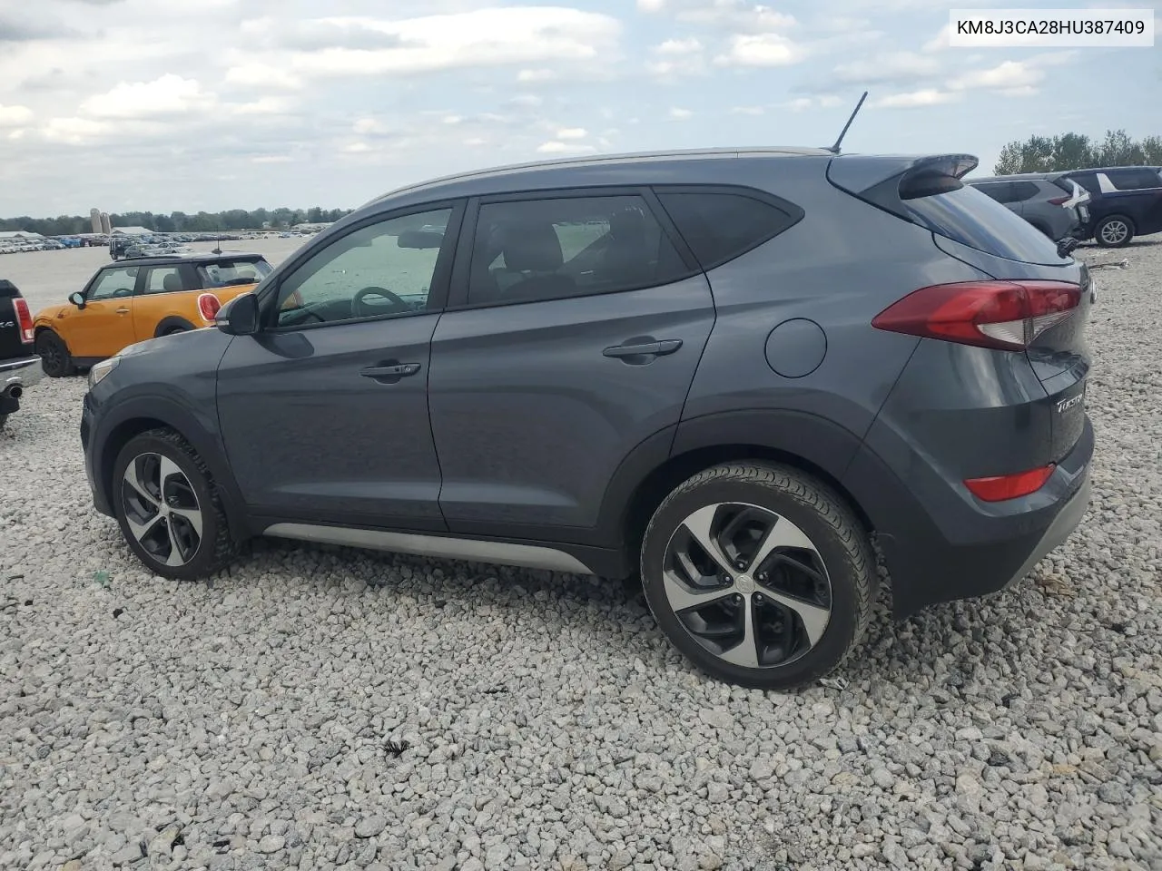 2017 Hyundai Tucson Limited VIN: KM8J3CA28HU387409 Lot: 72126604