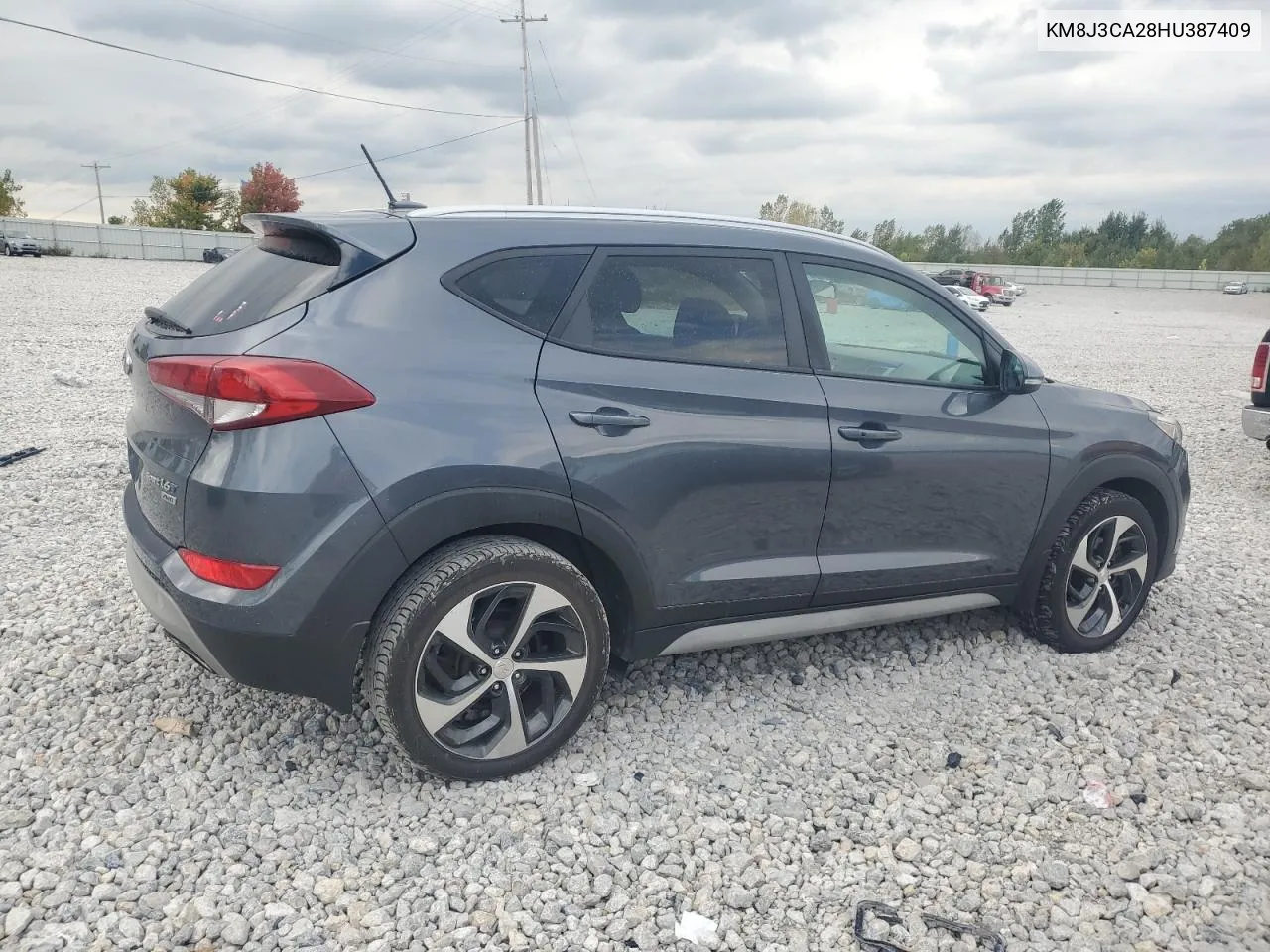 2017 Hyundai Tucson Limited VIN: KM8J3CA28HU387409 Lot: 72126604