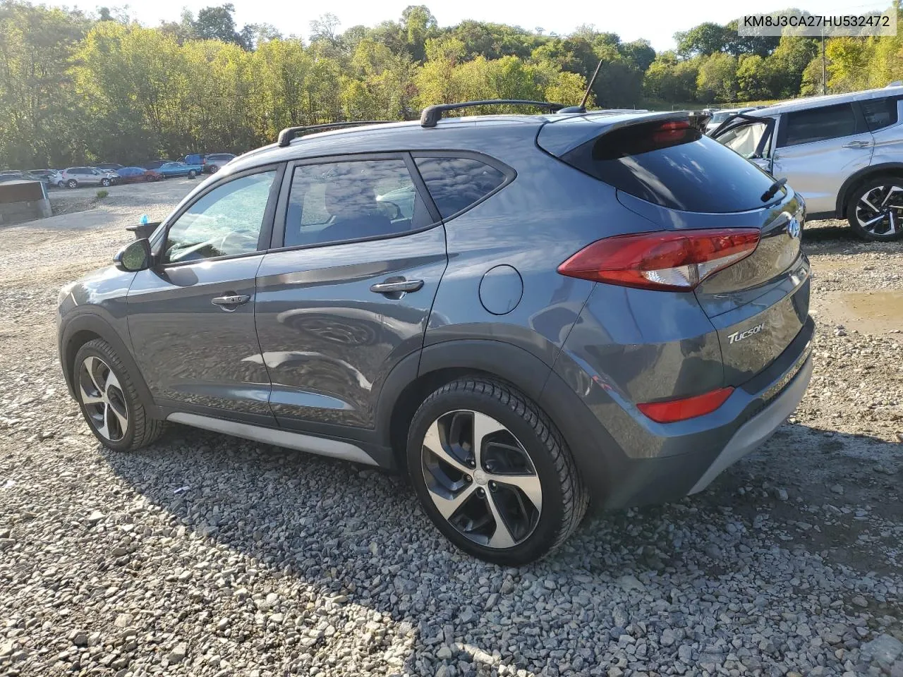 2017 Hyundai Tucson Limited VIN: KM8J3CA27HU532472 Lot: 72233084