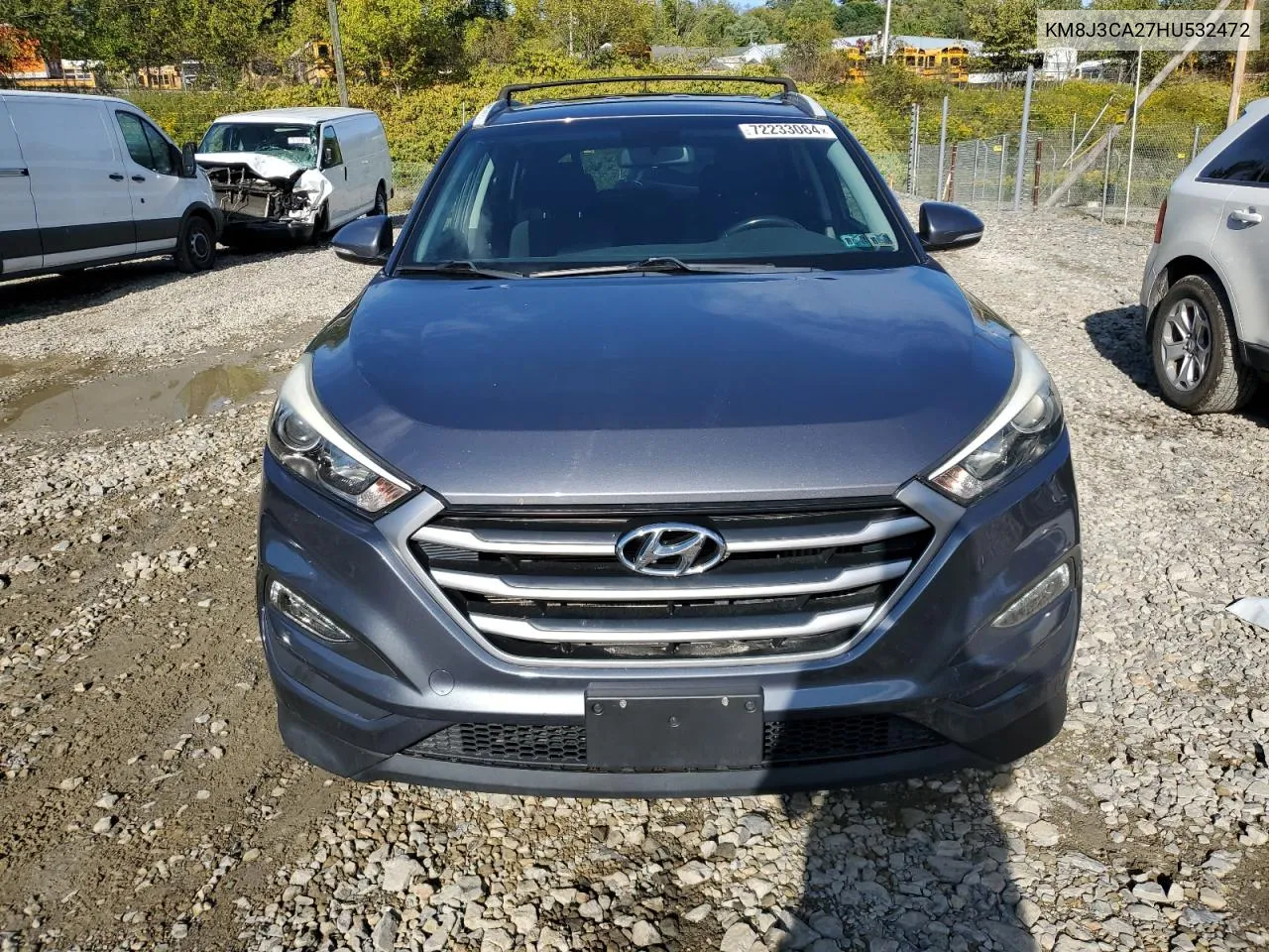 2017 Hyundai Tucson Limited VIN: KM8J3CA27HU532472 Lot: 72233084