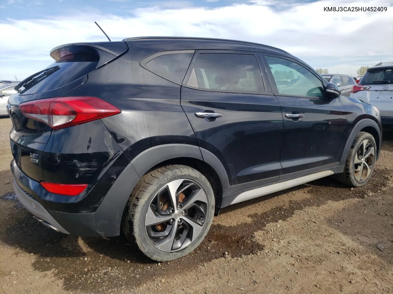 2017 Hyundai Tucson Limited VIN: KM8J3CA25HU452409 Lot: 72249064