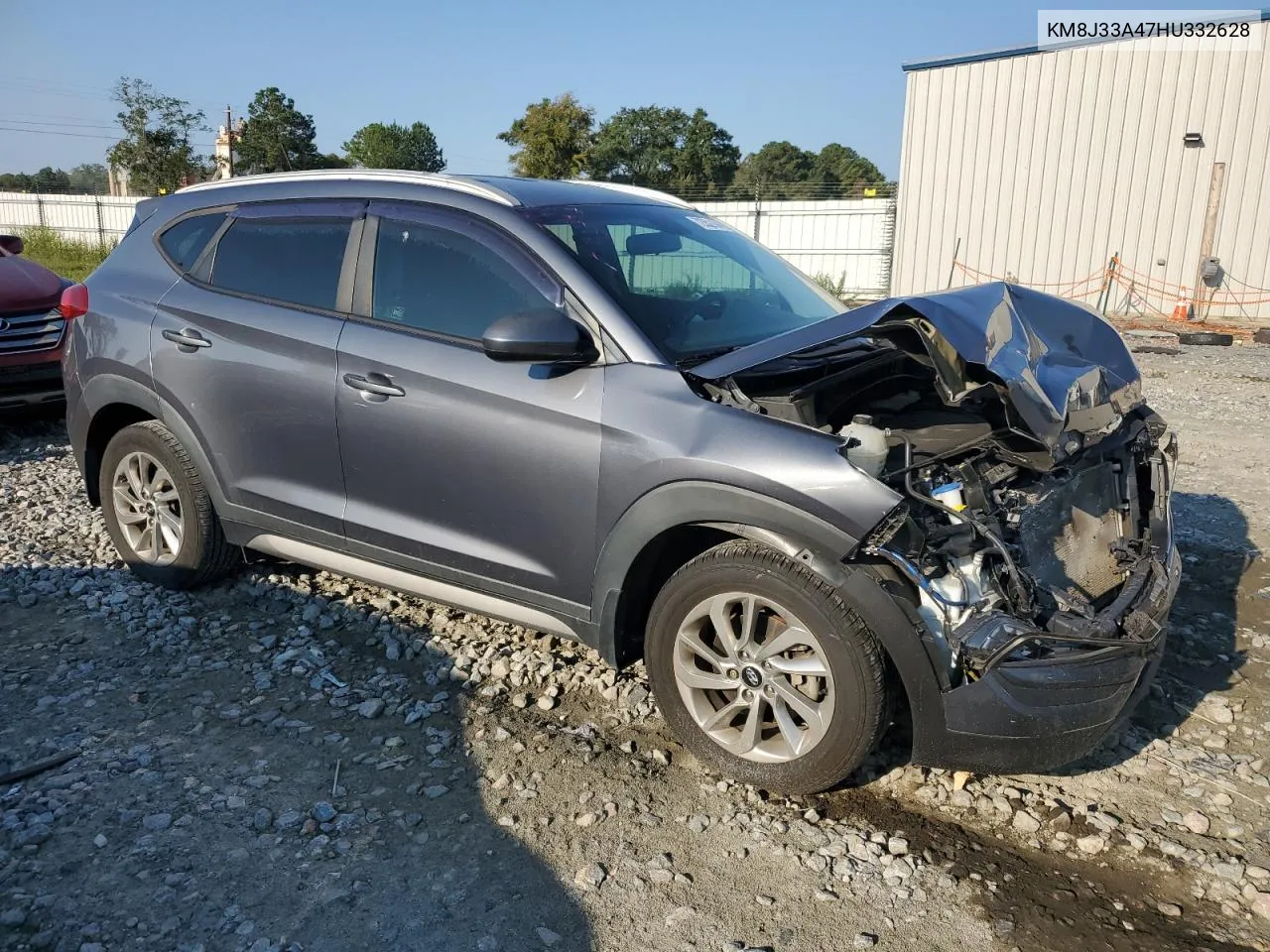 2017 Hyundai Tucson Limited VIN: KM8J33A47HU332628 Lot: 72352104