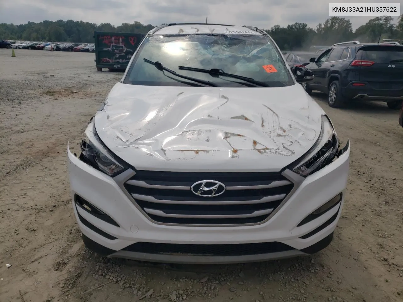 2017 Hyundai Tucson Limited VIN: KM8J33A21HU357622 Lot: 72554144