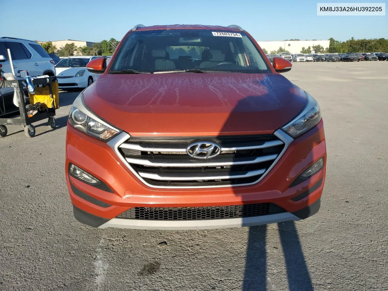 2017 Hyundai Tucson Limited VIN: KM8J33A26HU392205 Lot: 72603754