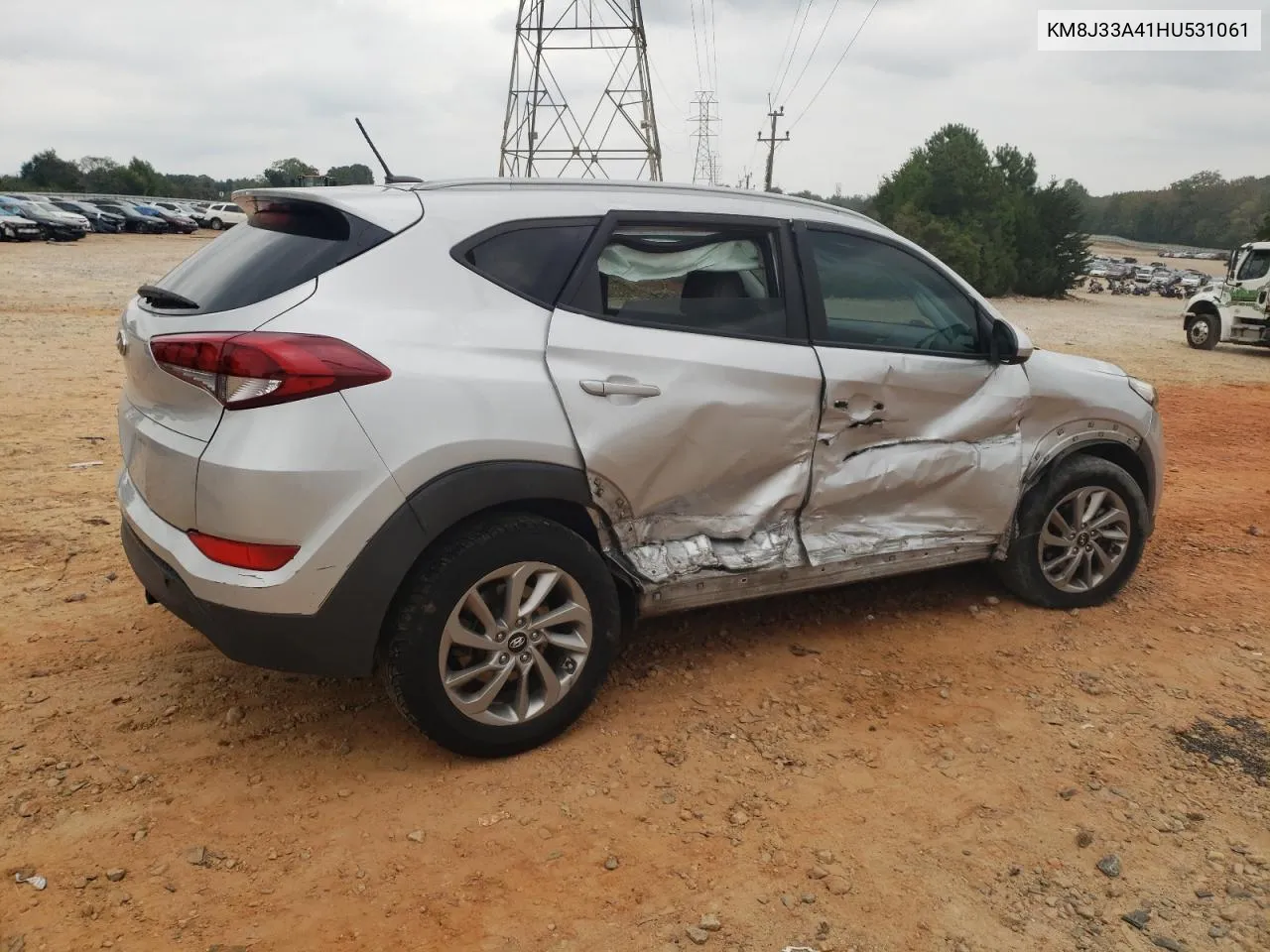 2017 Hyundai Tucson Limited VIN: KM8J33A41HU531061 Lot: 72707744